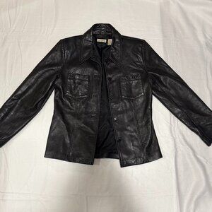 Ann Taylor 100% Leather Jacket M